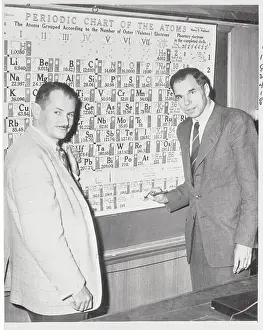 Berkeley Prints: Professors Pointing to Periodic Chart