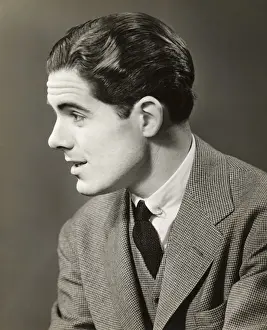 Profile of a businessman