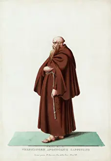 Profile Depiction of Early Italian Monk
