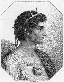 Profile Illustration of Augustus Caesar