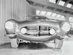 Aerodynamics Prints: Front Profile of Italian Fiat V-8