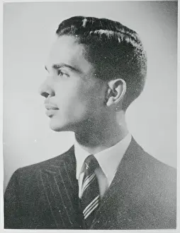 Hussein Prints: Side Profile of King Hussein