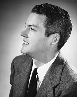 Profile of man smiling