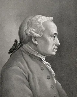 Philosophy Prints: Profile Painting of Immanuel Kant
