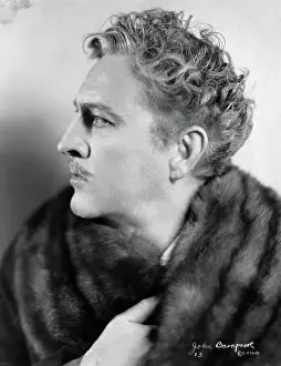 Profile Portrait of American Actor John Barrymore