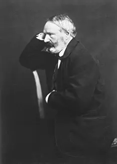 Profile Portrait of Author Victor Hugo