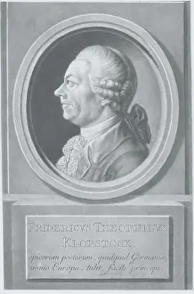 Old Age Prints: Profile Portrait of German Poet Friedrich Gottlieb Klopstock