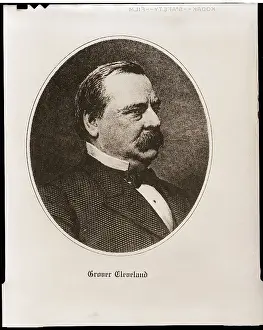 Profile Portrait Of Grover Cleveland