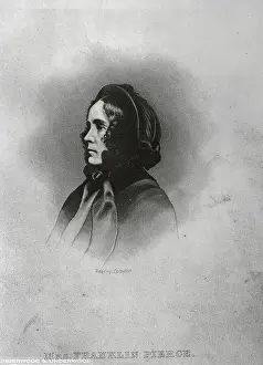 Profile Portrait of Jane Appleton Pierce The Wife of President Franklin Pierce