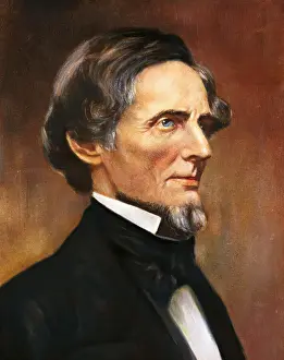 Profile Portrait of Jefferson Davis