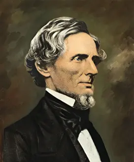 Profile Portrait of Jefferson Davis
