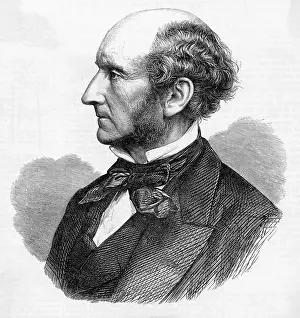 Economist Prints: Profile Portrait of John Stuart Mill