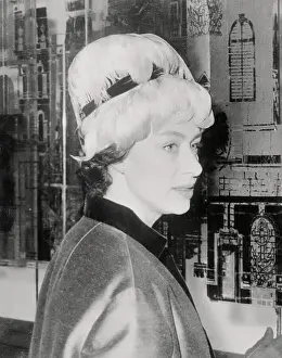 Profile of Princess Margaret Wearing a Hat