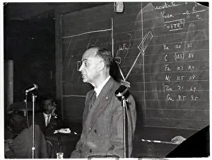 Lecture Prints: Profile View Of Enrico Fermi
