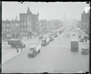 Similarity Prints: Prohibition Repealed:Convoy of Beer Trucks in Brooklyn