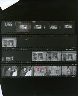 Proof Sheet Of Filming The Movie Rear Window