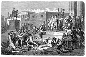 Souvenir Prints: The proscription of 43 B. C of the Triumvirn