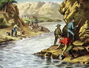 Miners Prints: Prospecting on the river