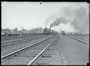 Pennsylvania Prints: Prosperity Special Locomotive Leaving Yards