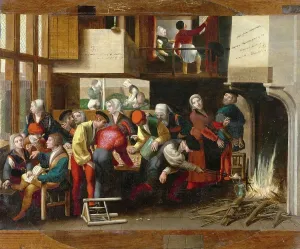 Belgian Prints: Prostitution, Scene from the Brothel