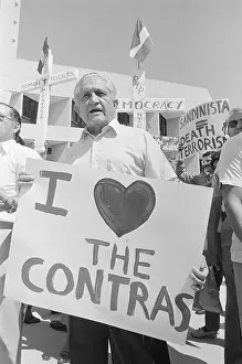 Law Court Prints: Protest in Favor of Contras