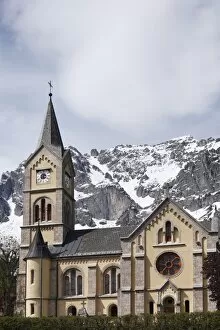 Protestant church in Ramsau at the Dachstein massif, Upper Styria, Styria, Austria, Europe, PublicGround