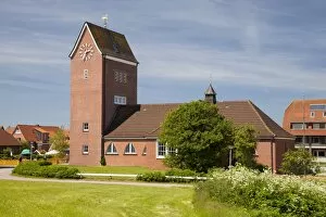 Images Dated 30th May 2014: Protestant Island Church, Baltrum, East Frisian Islands, East Frisia, Lower Saxony, Germany