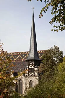 Images Dated 5th October 2014: The Protestant Petrikirche, St. Peters Church, Muhlhausen, Unstrut Hainich district, Thuringia