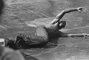 Protester Sprayed with Fire Hose