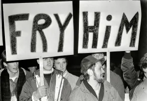 Columbia Prints: Protesters Carrying Signs