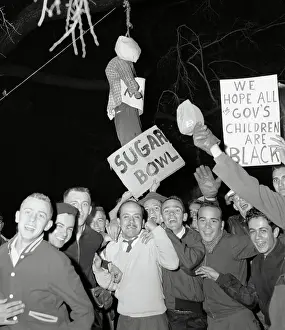 Desegregation Prints: Protesters Hanging an Effigy of Marvin Griffin