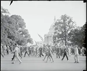 Protesters Marching Near Capitol