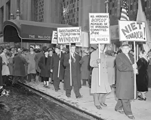 Protesters Outside the Waldorf Astoria