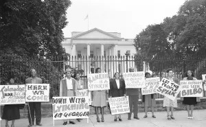 Activist Prints: Protesters Outside the White House