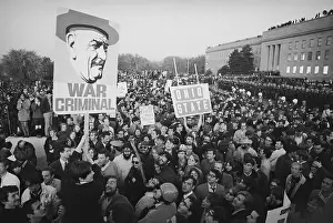 The Pentagon Prints: Protesters Participating in Demonstration