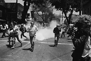 Tear Gas Prints: Protesters Running from Tear Gas Cloud