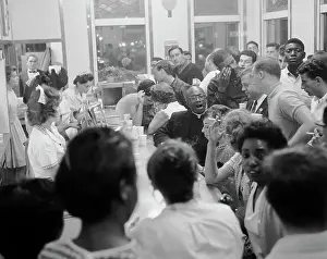 Sit In Prints: Protesters Staging Sit-In at White Castle Restaurant