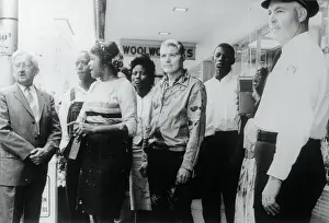 Protesters Waiting Outside of Woolworth's