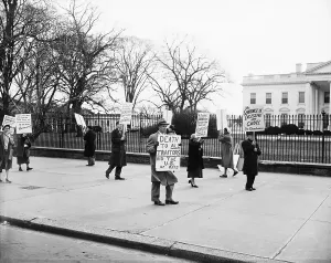 Atom Prints: Protesters In Front Of White House