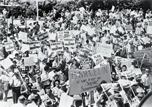 Protesting at the Legislative Buildings
