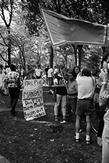 A053371 Prints: Protestors At The DNC In 68