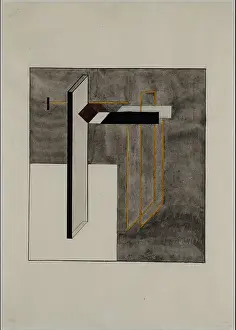 Nonrepresentational Prints: Proun 4B. Artist: Lissitzky, El (1890-1941)