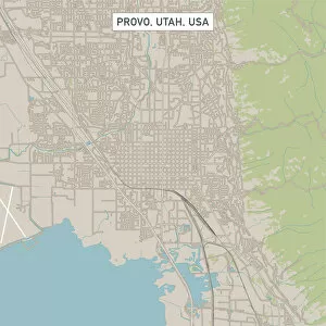 Utah Gallery: Provo Utah US City Street Map