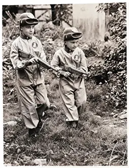 Alien Prints: Prowling Boys in Spacesuits with Ray Guns