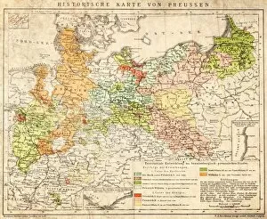 Images Dated 2nd January 2016: Prussia historical map