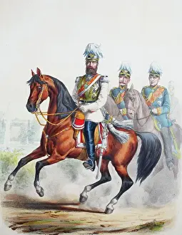 Count Prints: Prussian Army, Frederick III with full name Friedrich Wilhelm Nikolaus Karl of Prussia with Helmuth Karl Bernhard Graf