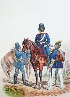 Brandenburg Prints: Prussian Army, Prussian Guard, 1st Brandenburg Field Artillery Regiment No