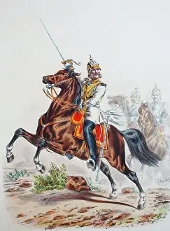 Brandenburg Prints: Prussian Army, Prussian Guard, Brandenburg Cuirassier Regiment