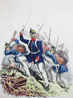 Armies Prints: Prussian Army, Prussian Guard, Colberg's Grenadier Regiment