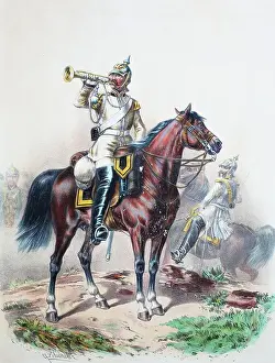 Horseman Prints: Prussian Army, Prussian Guard, Leib Kuerassier Regiment